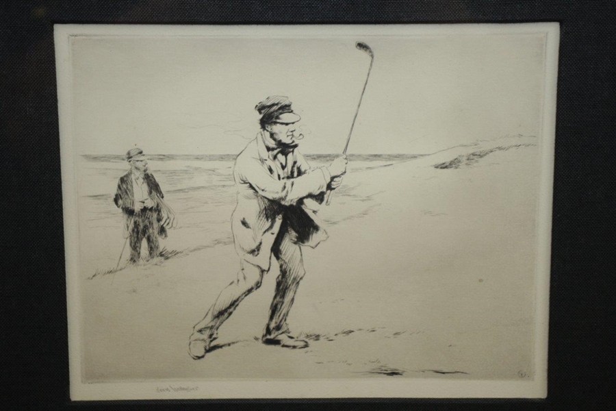 Sears Gallagher Original Drypoint Etching - Framed