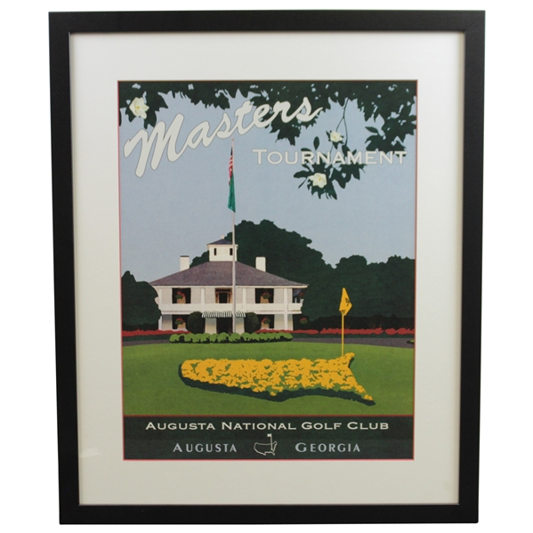Augusta National Golf Club Masters Tournament 2015 Clubhouse Entrance Poster - Framed