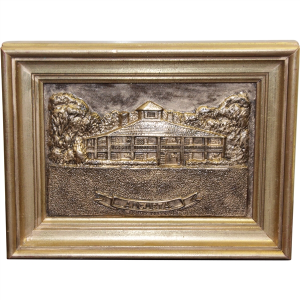 Augusta National Golf Club Clubhouse Resin Cast Bronze by Artist Bill Waugh