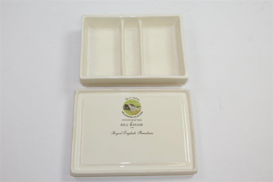 St Andrews Millennium Collection R&A Clubhouse Porcelain Handcrafted Cardholder by Artist Bill Waugh