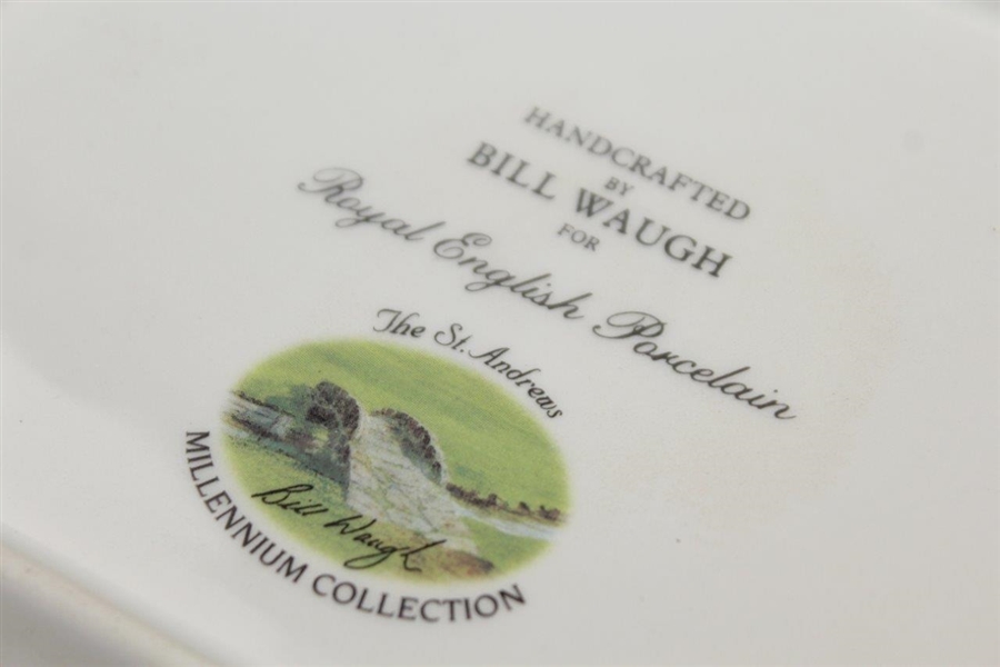 The Old Course St Andrews Millennium Collection Royal English Porcelain Dish Handcrafted by Artist Bill Waugh