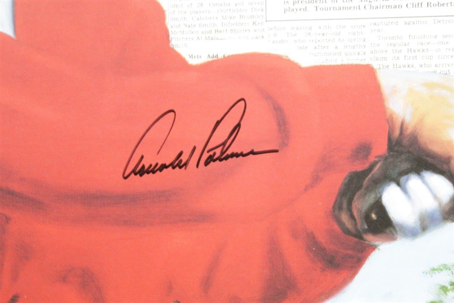Arnold Palmer Signed Douglas London 'Augusta Chronicle' Print JSA ALOA