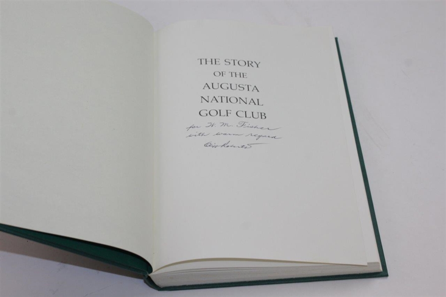 Clifford Roberts Signed 'The Story of the Augusta National Golf Club' Book JSA ALOA