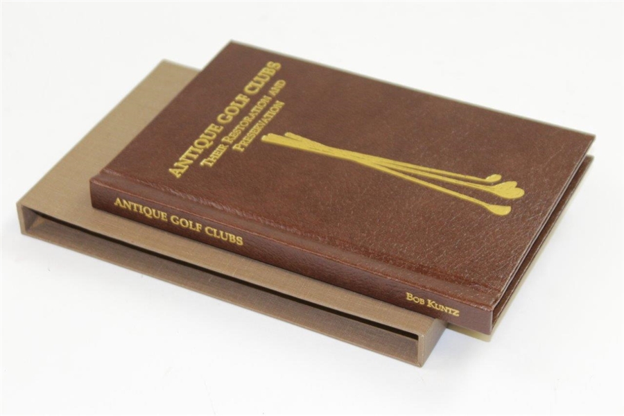 1990 Ltd Ed 'Antique Golf Clubs' Book Signed by Bob Kuntz & Mark Wilson #101/500