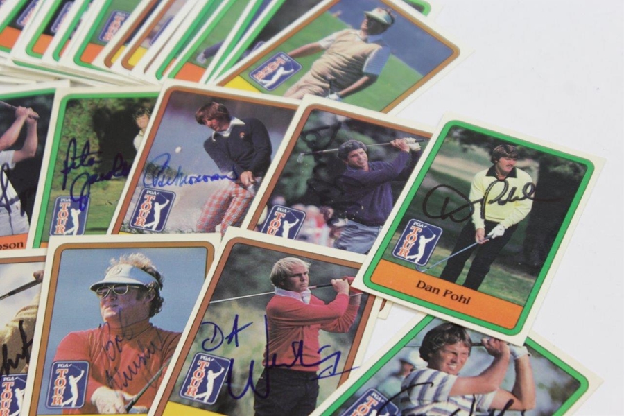 Nicklaus, Watson, Trevino, & others Signed 1981 PGA Tour Pro-Set Golf Cards JSA ALOA