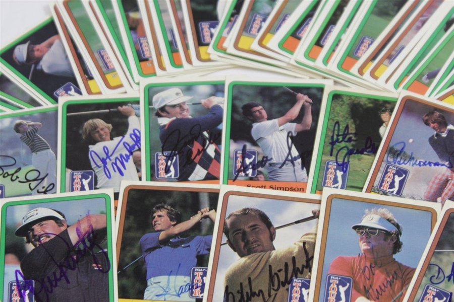 Nicklaus, Watson, Trevino, & others Signed 1981 PGA Tour Pro-Set Golf Cards JSA ALOA