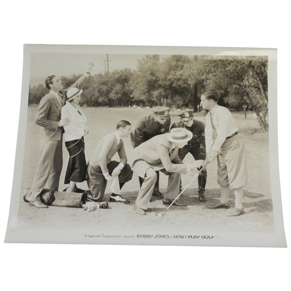 Original Bobby Jones in Vitaphone Corporation Presents 'How I Play Golf' B&W Photo - The Brassie