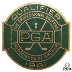 1941 PGA Championship at Cherry Hills CC Contestant Badge - Vic Ghezzi Winner