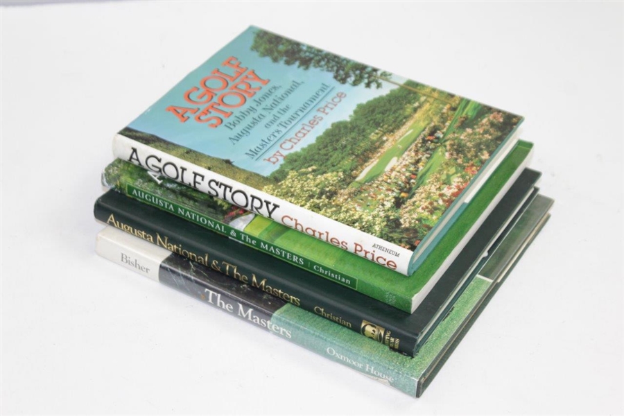 Four (4) Masters/Augusta National Books - A Golf Story, The Masters, Augusta National & The Masters (Hard & Soft Cover)