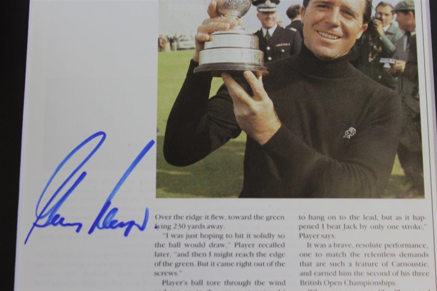 Arnold Palmer, Jack Nicklaus, & Gary Player 'Big Three' Signed Matted Pages JSA ALOA
