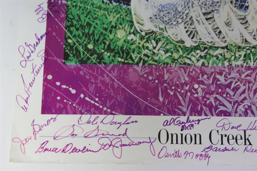 Palmer, Snead, Boros, & 37 Stars Signed 1989 Legends of Golf Poster - Wayne Beck Collection JSA ALOA