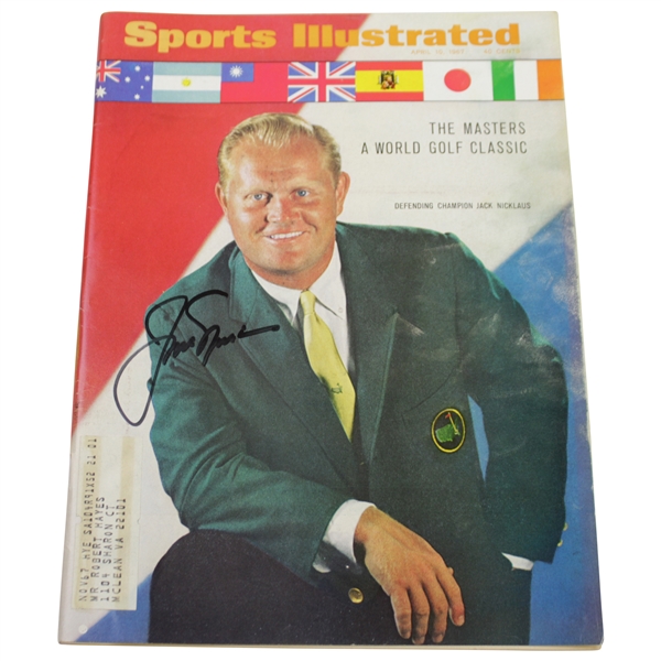 Jack Nicklaus Signed 1967 Sports Illustrated Magazine - Wayne Beck Collection JSA ALOA