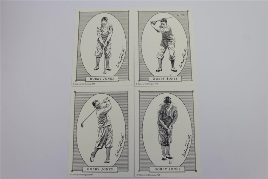 1990 Bobby Jones Callaway Anthony Ravielli Engraving 5x7 Reproduction Cards with Booklets