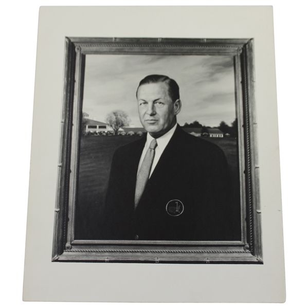 Bobby Jones Once Owned B&W Photograph Print in Augusta National Green Jacket with Letter