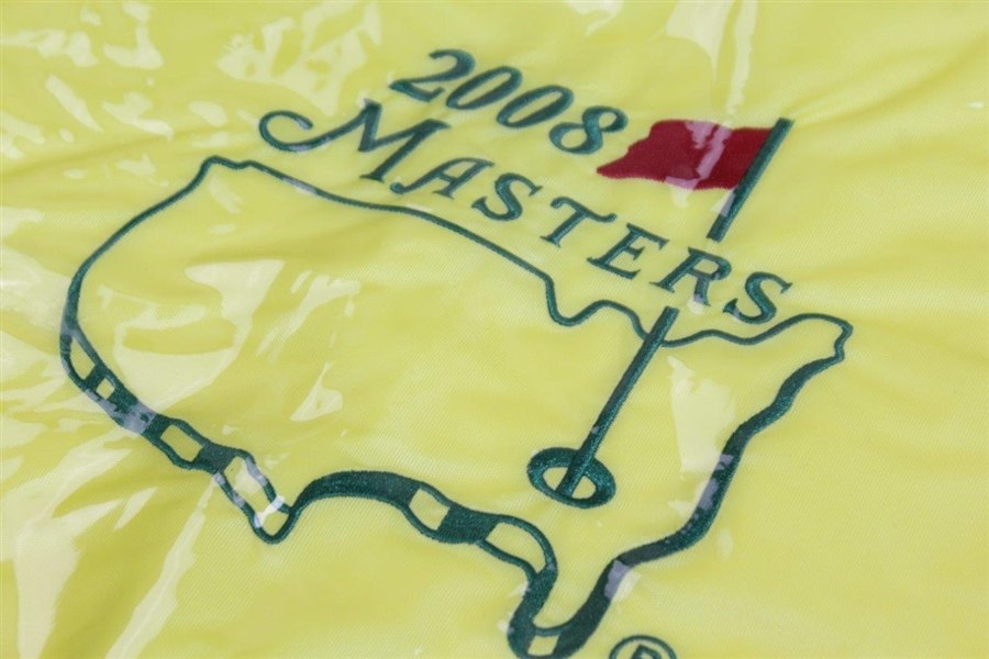 2008, 2009, & 2011 Masters Tournament Embroidered Flags in Original Plastic Sleeves