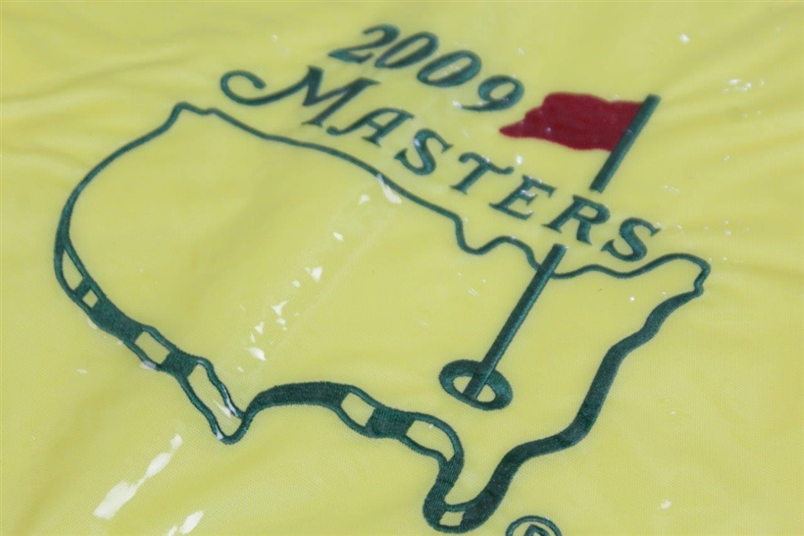 2008, 2009, & 2011 Masters Tournament Embroidered Flags in Original Plastic Sleeves