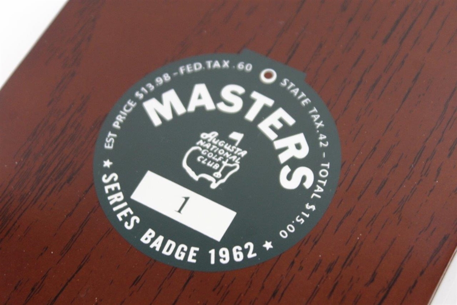 2012 Masters Tournament Ltd Ed '1962 Badge' Face Watch in Original Box - Unused #248/1200