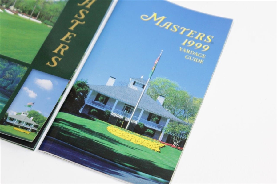 Four (4) Masters Tournament Official Yardage Guide Books - 1999, 2002, 2006, & 2013