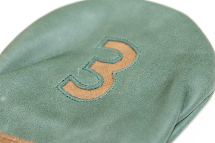 Augusta National Golf Club Vintage Circle Patch Logo Leather 3 Wood Headcover with Original Packaging