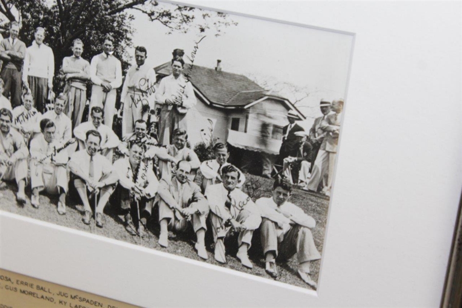 Horton Smith's Personal Copy of the '1934' Masters Tournament Field Photo - Framed
