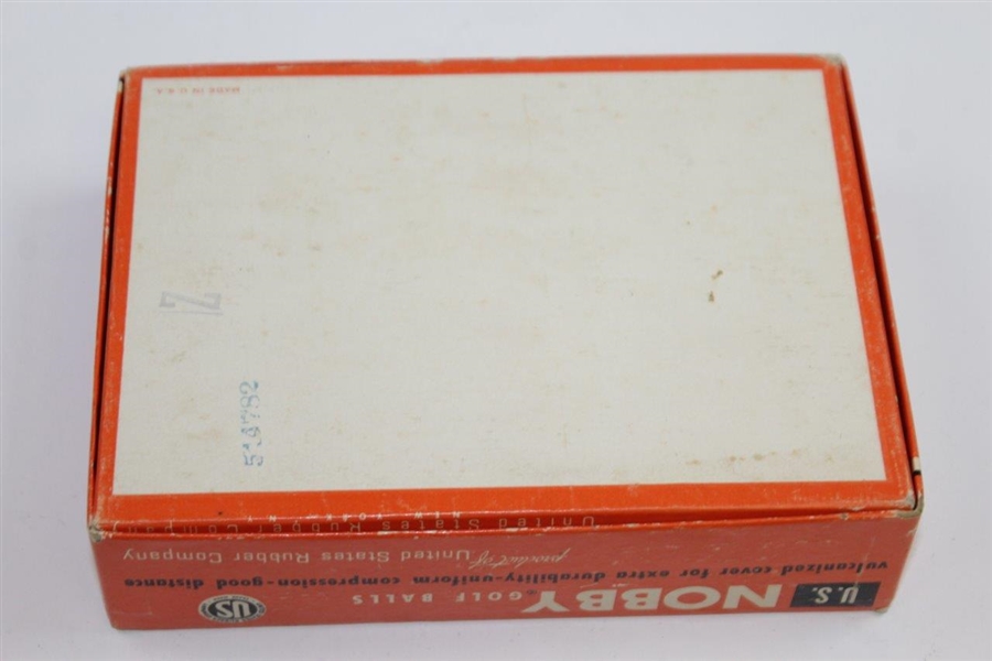 Dozen Unopened U.S. Nobby Golf Balls in Original Box with Price Card
