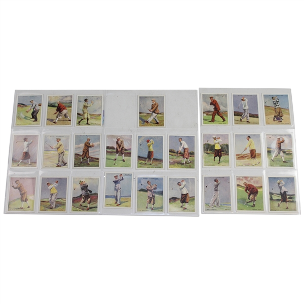 1930 W.D. & H.O. Wills Famous Golfers Complete Set of 25 Golf Cards