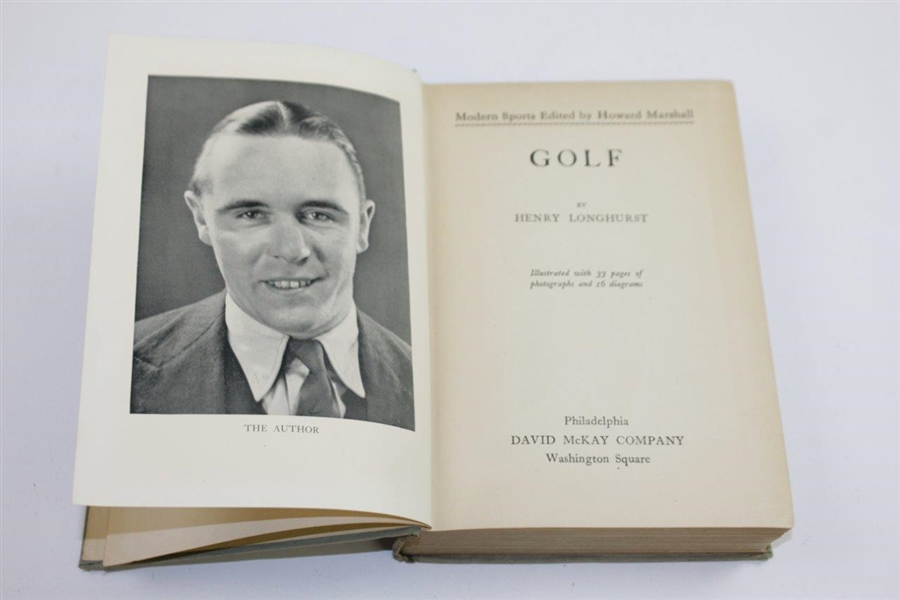 Henry Longhurst Signed 'Golf' Book to Famed Writer John Derr JSA ALOA