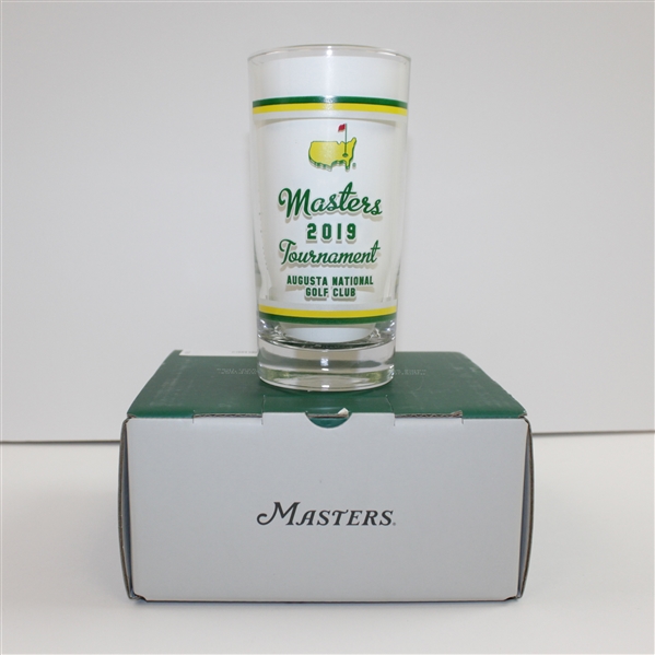 2013-2019 Masters Unopened Souvenir Champions Glasses in Original Packing - 7 Pairs