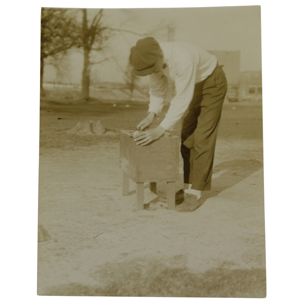 Cutting Open Golf Ball Serious Injuries H.D. Jones Original Photo - Victor Forbin Collection