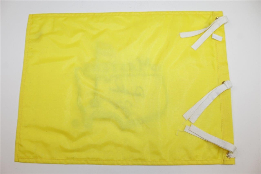 Arnold Palmer & Jack Nicklaus Signed Masters Undated Embroidered Flag JSA ALOA