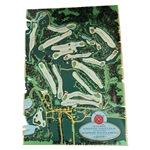 Original 1966 Augusta National Golf Club Scene of the Masters Tournament Aerial Layout Advertising