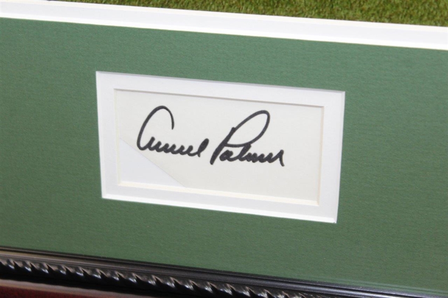 Arnold Palmer Signed Cut with '18th Tee - Final Masters' Photo Display - Framed JSA ALOA
