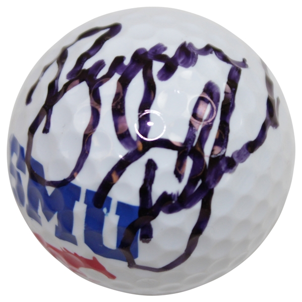 Bryson Dechambeau Signed SMU Logo Golf Ball JSA #CC66492