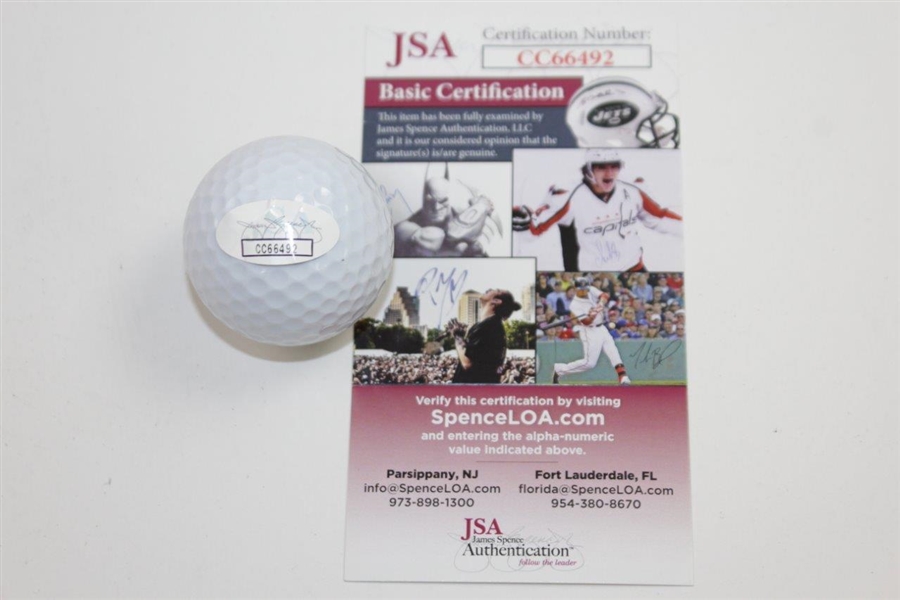 Bryson Dechambeau Signed SMU Logo Golf Ball JSA #CC66492