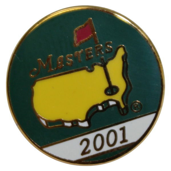 2001 Masters Tournament Employee Pin - Tiger Woods Winner