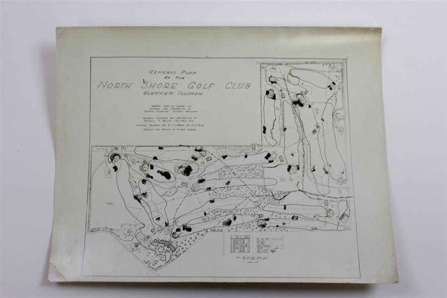 Drainage Plans of Three Chicago Area Clubs - Medinah, North Shore, & The Ridge Photos - Wendell Miller Collection