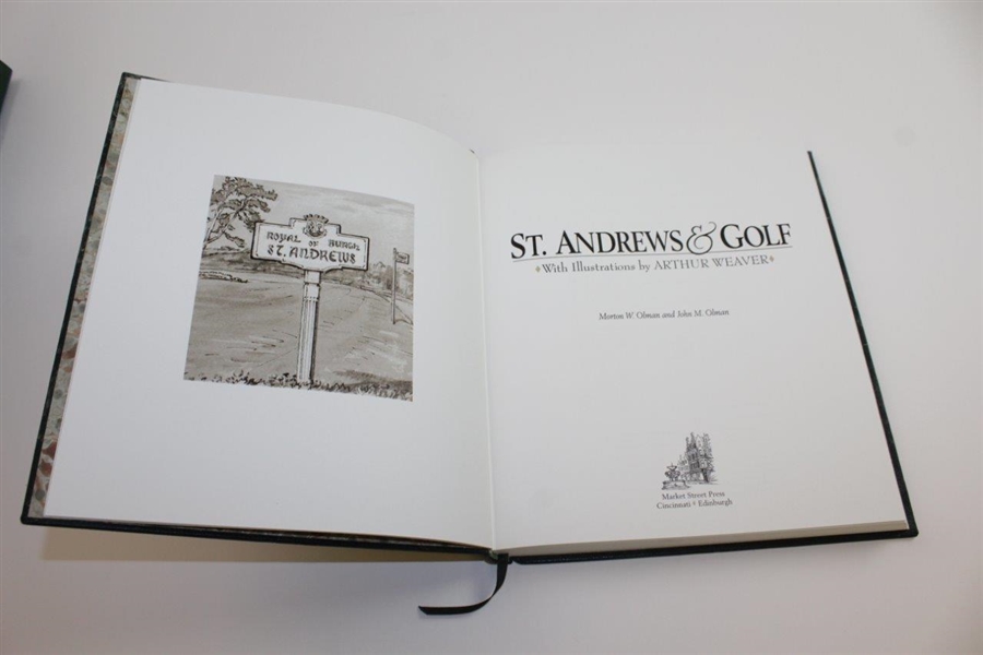 'St Andrews & Golf' Ltd Ed Subscriber's Edition 71/300 Signed by Weaver, M. Olman, & J. Olman