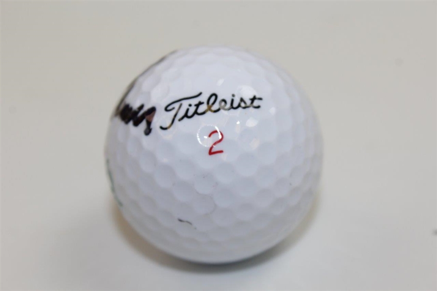 Arnold Palmer Signed Titleist Masters Logo Golf Ball JSA ALOA