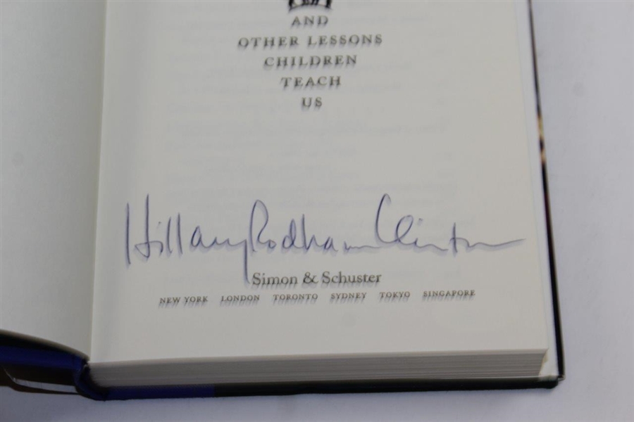 Hillary Rodham Clinton Signed 'It Takes A Village' Book JSA #L17225