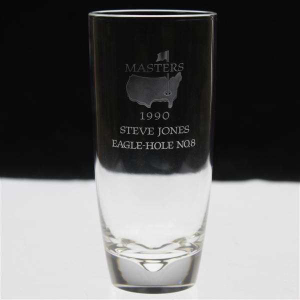 1990 Masters Awarded Eagle Hole #8 Crystal Highball Glass - Steve Jones Collection