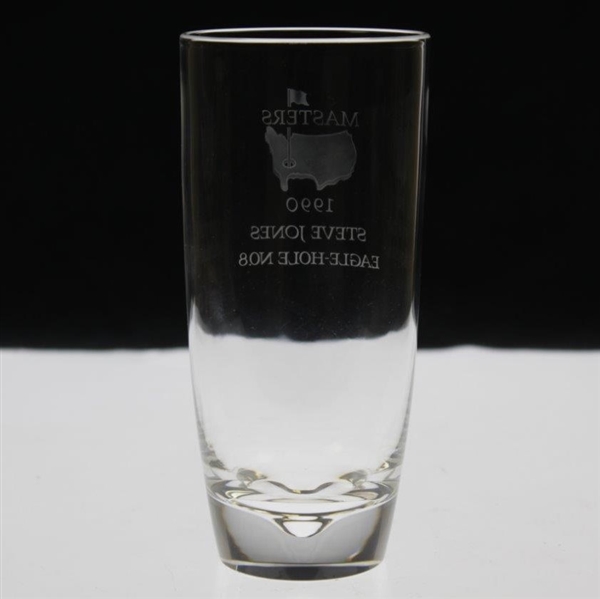 1990 Masters Awarded Eagle Hole #8 Crystal Highball Glass - Steve Jones Collection
