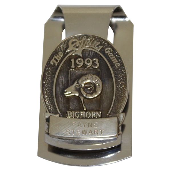 Champion Payne Stewart's 1993 The Skins Game Bighorn Contestant Badge/Clip