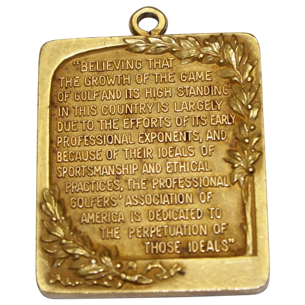 1937 PGA Senior Championship at Augusta National Champions Gold Medal Won by Jock Hutchison