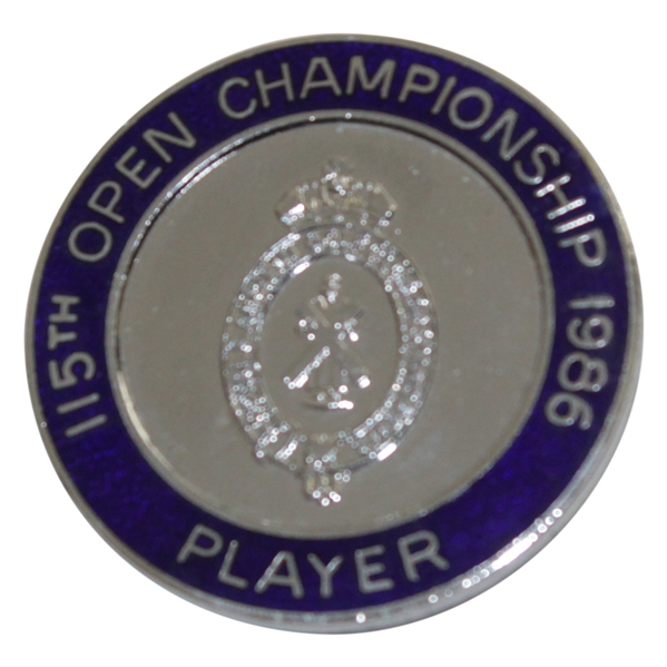 Payne Stewart's 1986 OPEN Championship at Turnberry Contestant Badge