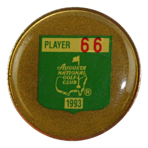 Payne Stewart's 1993 Masters Tournament Contestant Badge #66