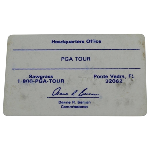 Payne Stewart's Official 1984 PGA Tour Member Card - Signed JSA ALOA