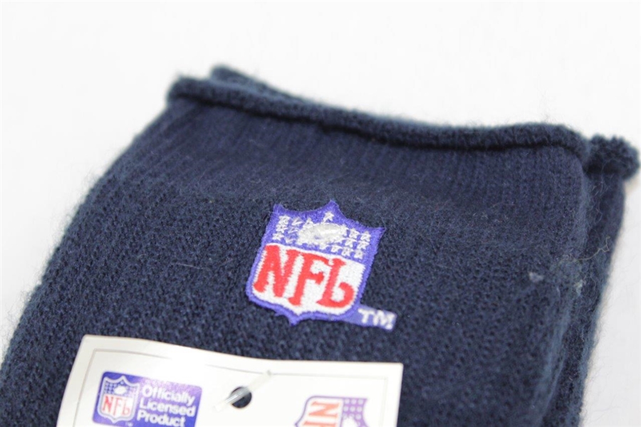 Payne Stewart's Personal Pair of Navy NFL Shield Logo ProShop Socks - Unused