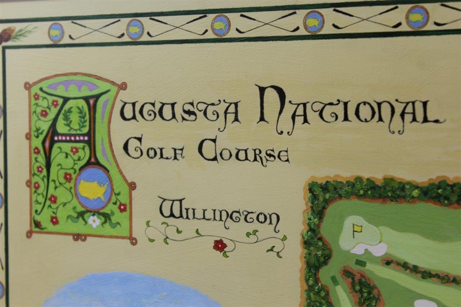 Commissioned Augusta National Golf Club Bernard Willington Oil Painting - Museum Quality