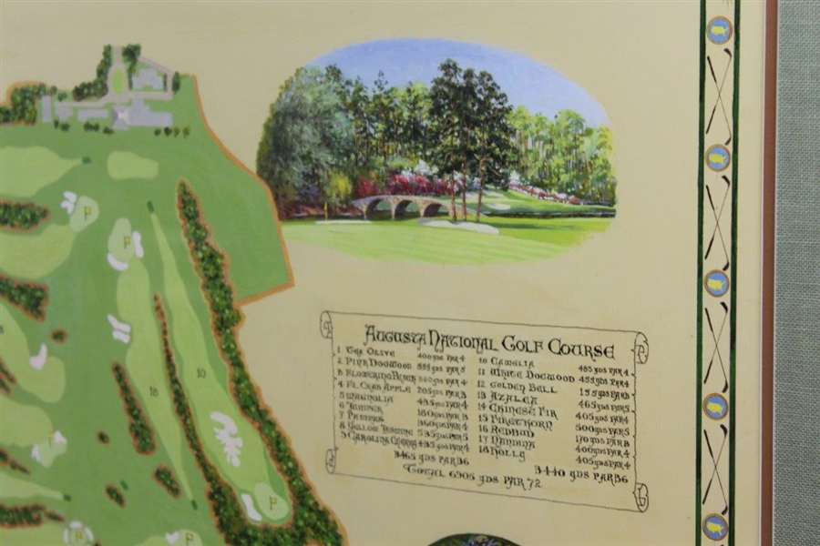 Commissioned Augusta National Golf Club Bernard Willington Oil Painting - Museum Quality