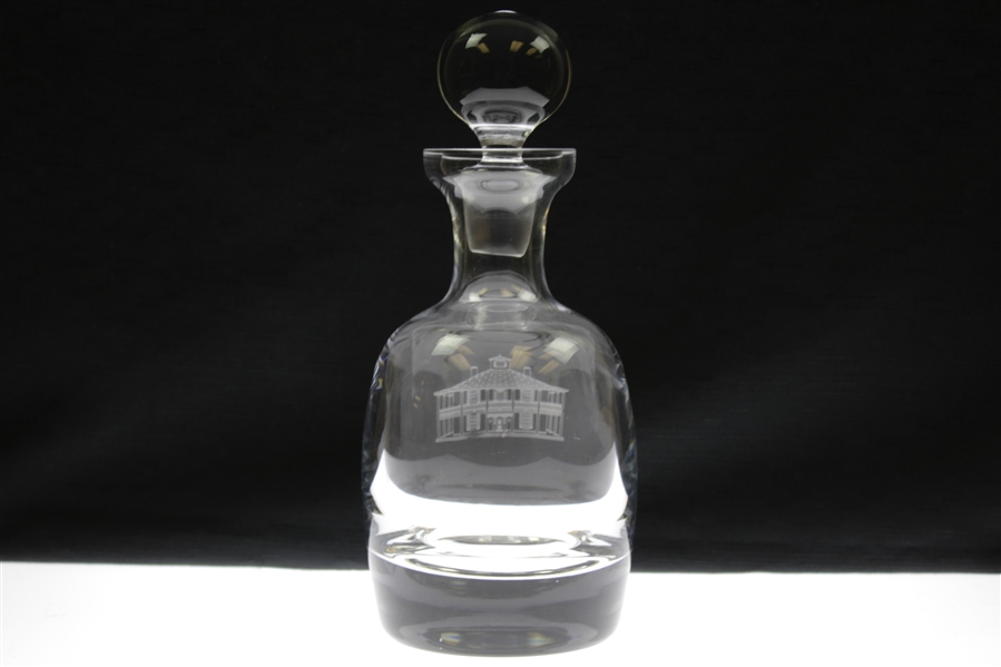 2000's Crystal Augusta National Golf Club Clubhouse Decanter with Stopper
